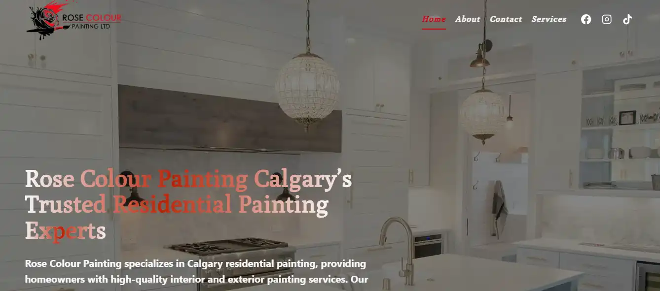 Conversion-starke Landingpage für ein kanadisches Malerunternehmen